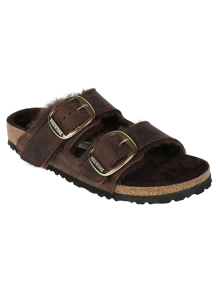 Birkenstock Arizona Bb Leather Shearling Sandals