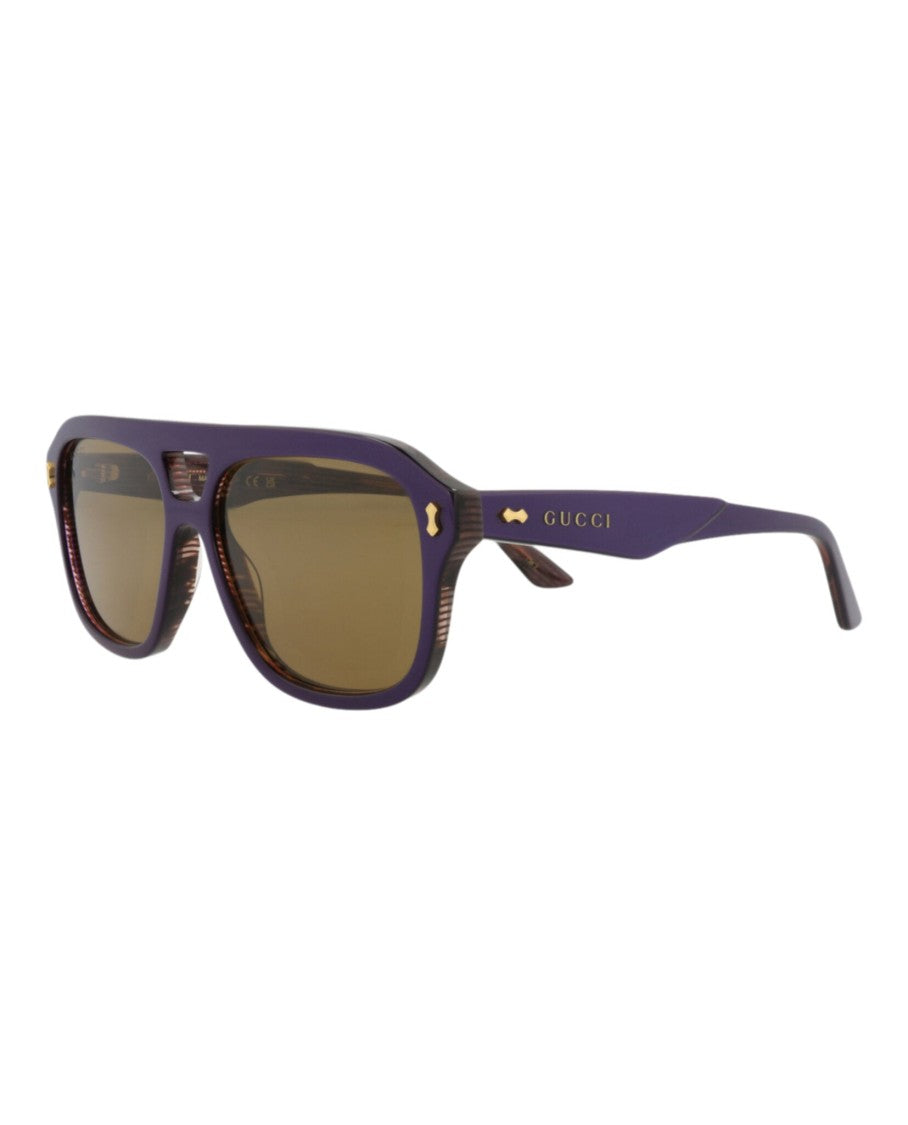 Gucci Aviator-Frame Recycled Acetate Sunglasses