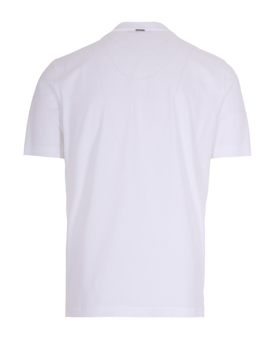 Herno Short-Sleeve Jersey Polo With French Collar