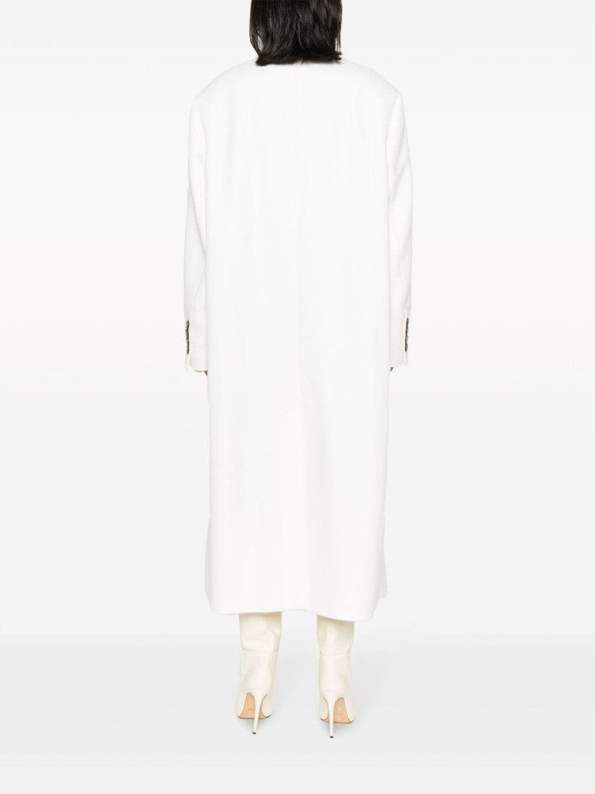 Ami Paris Double-Breasted Ankle-Length Coat