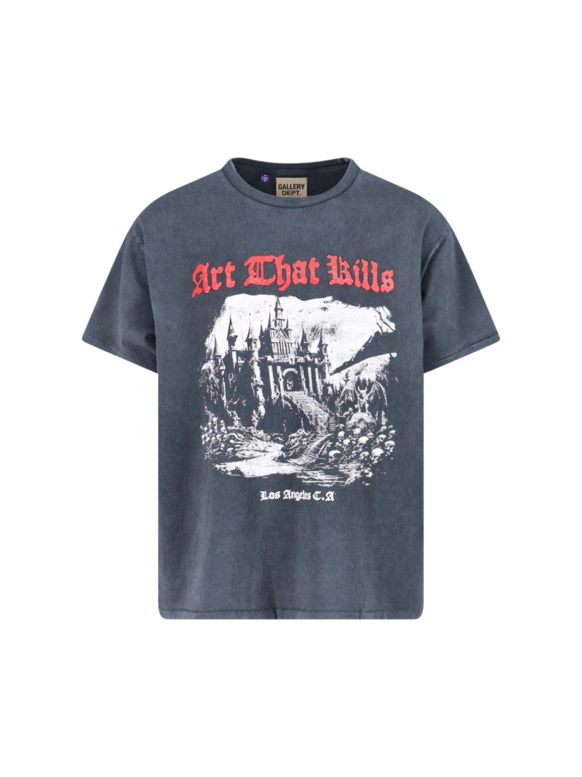Gallery Dept. Worn Black Graphic T-Shirt