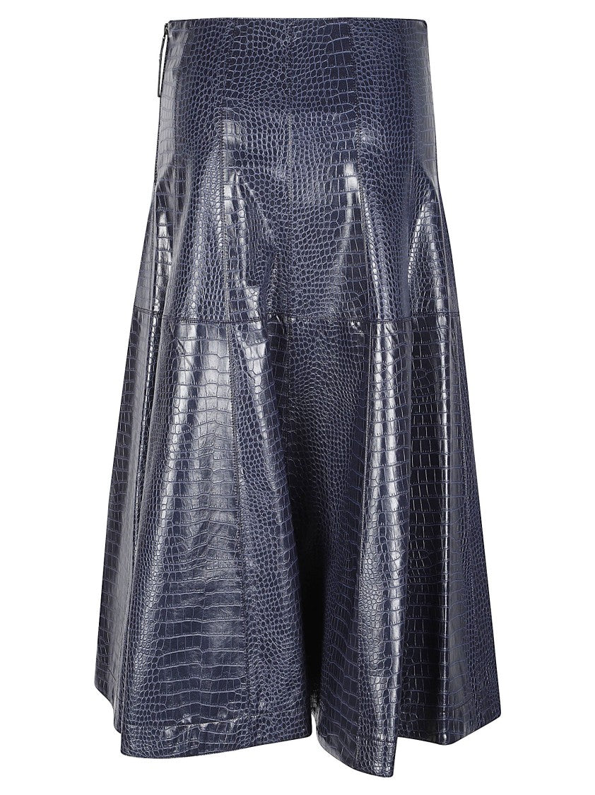 Pinko Antinori Flared Viscose Midi Skirt