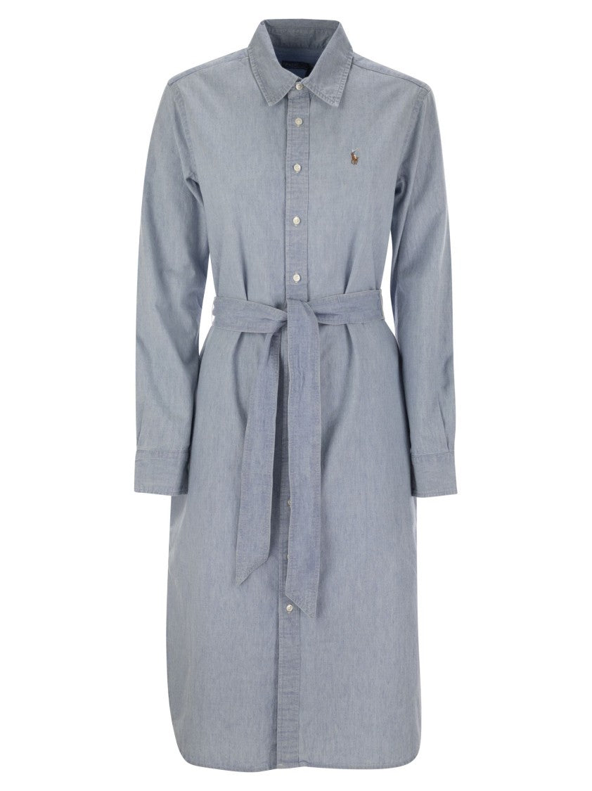 Polo Ralph Lauren Cotton Chemisier With Belt