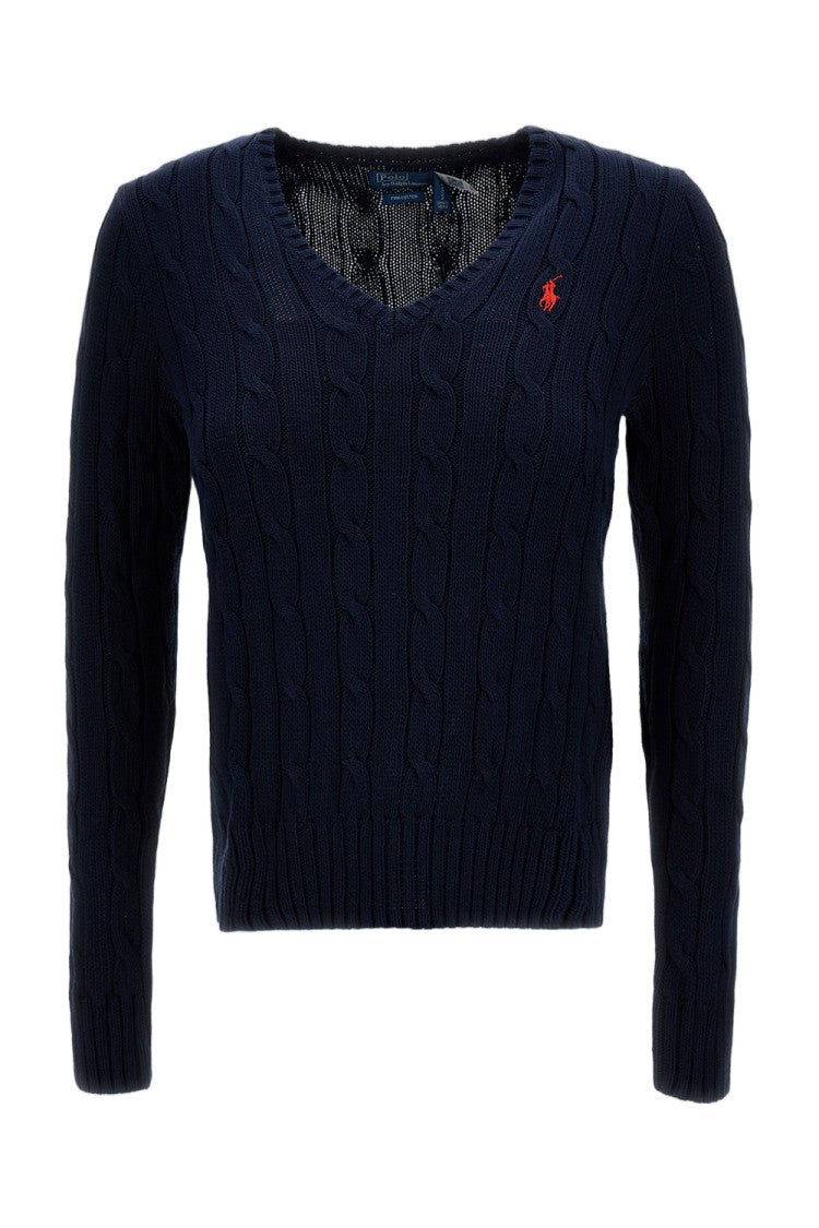 Polo Ralph Lauren Cable-Knit Cotton Pullover With Ribbed Details