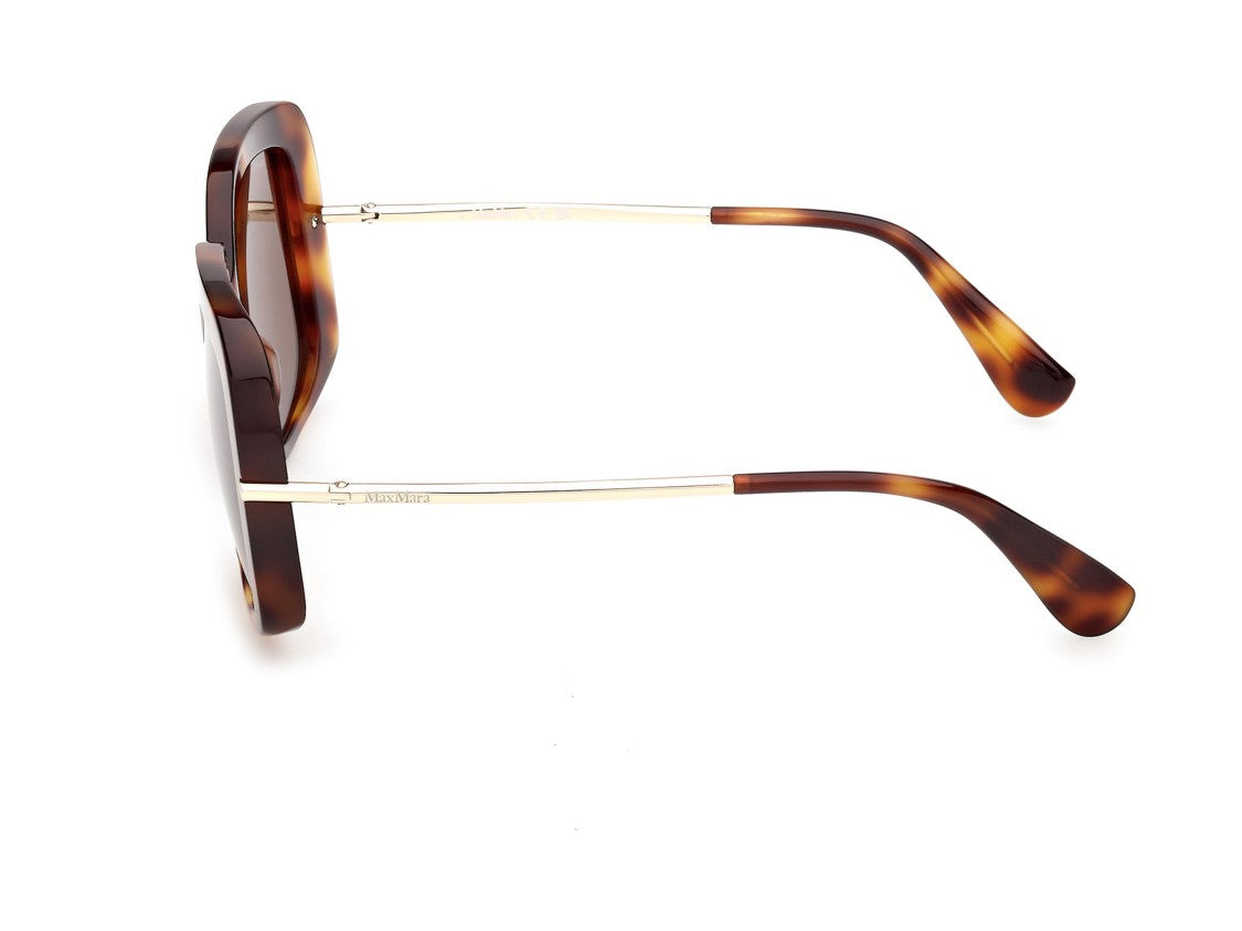 Max Mara Tortoiseshell Mm0195 Oversized Acetate Sunglasses