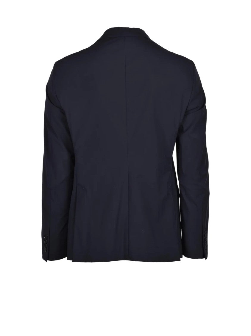 Pal Zileri Black Nylon Stretch Men Suit