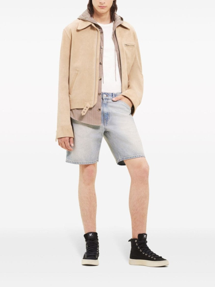 Courrèges Stonewashed Blue Denim Shorts