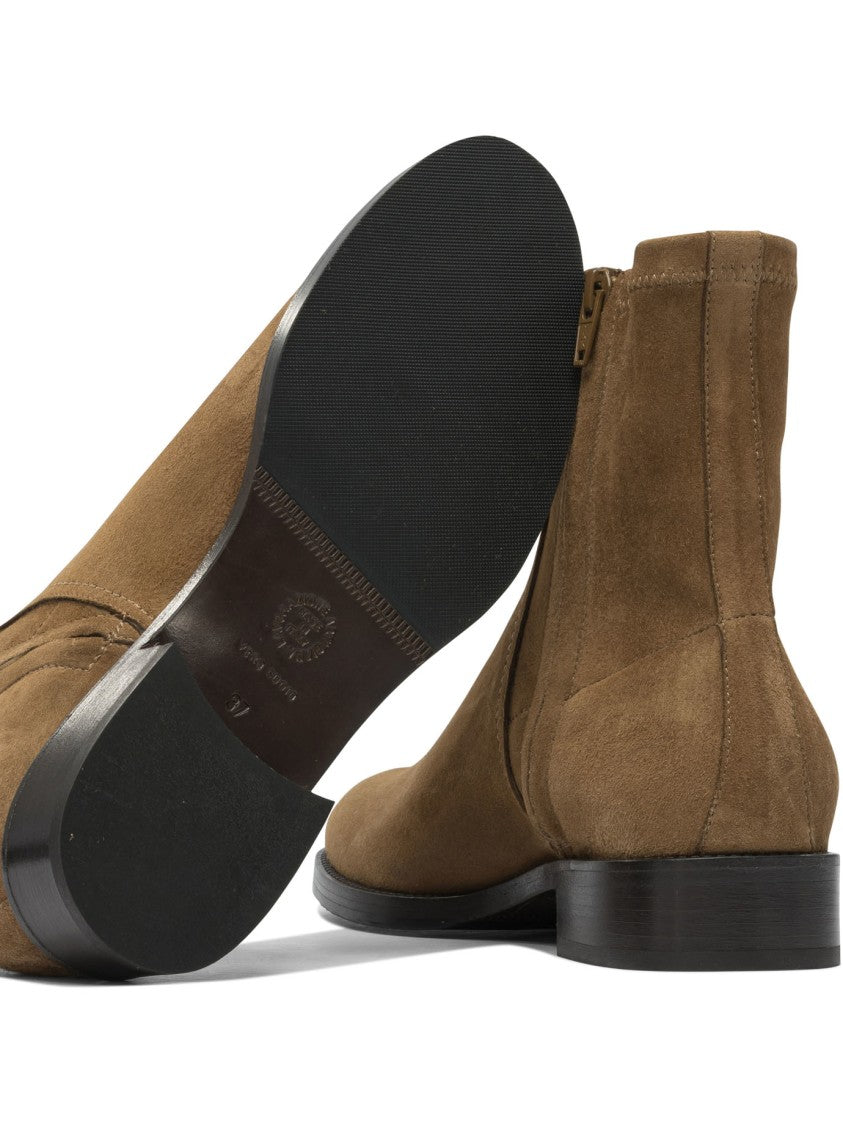 Maretto Brown Suede Ankle Boots