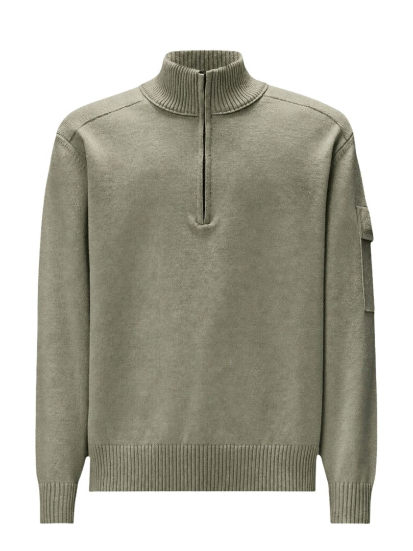 C.P. Company Metropolis Series Extrafine Merino Wool Half Zip Sweater
