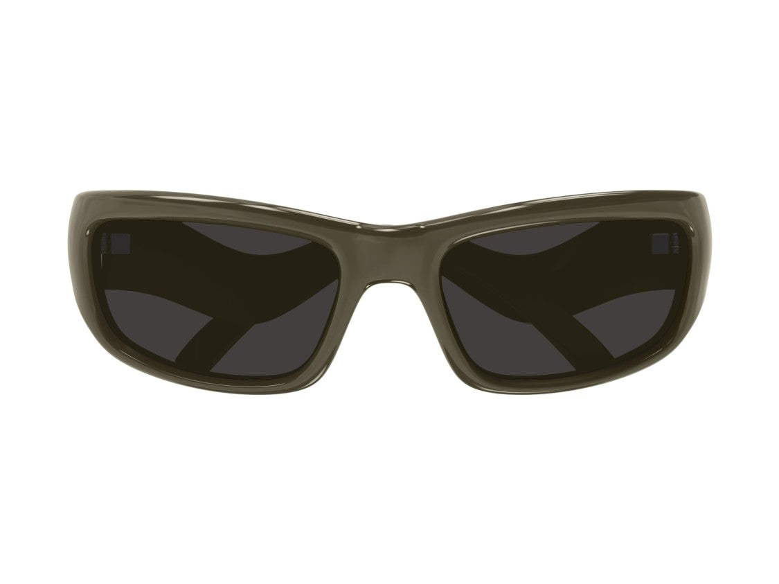 Balenciaga Brown Bb0320s Wavy Oversized Sunglasses