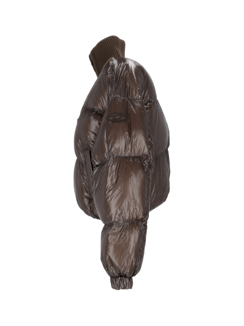 Diesel Cropped Quilted W-Arrior Down Jacket