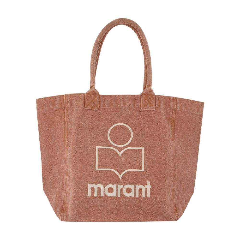 Isabel Marant Spacious Cotton Shopper Bag With Contrasting Logo