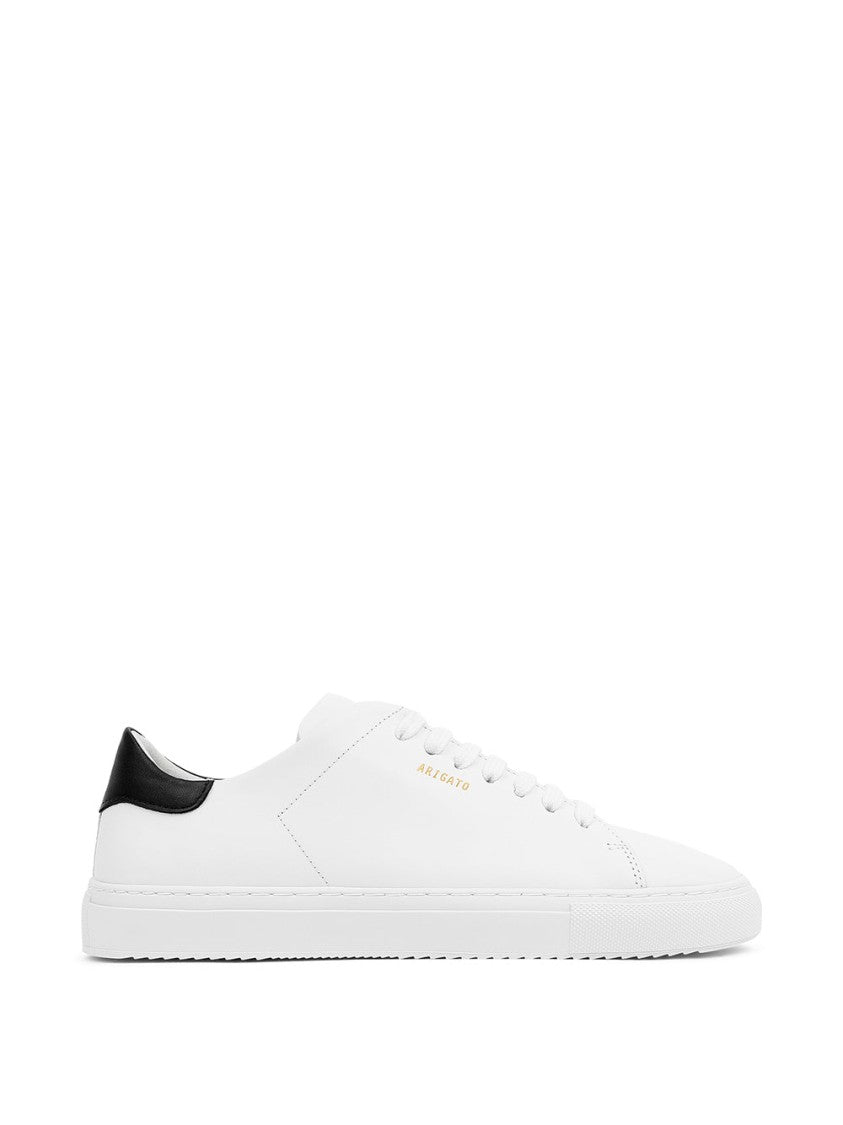 Axel Arigato White Clean 90 Contrast Heel Tab Leather Sneakers