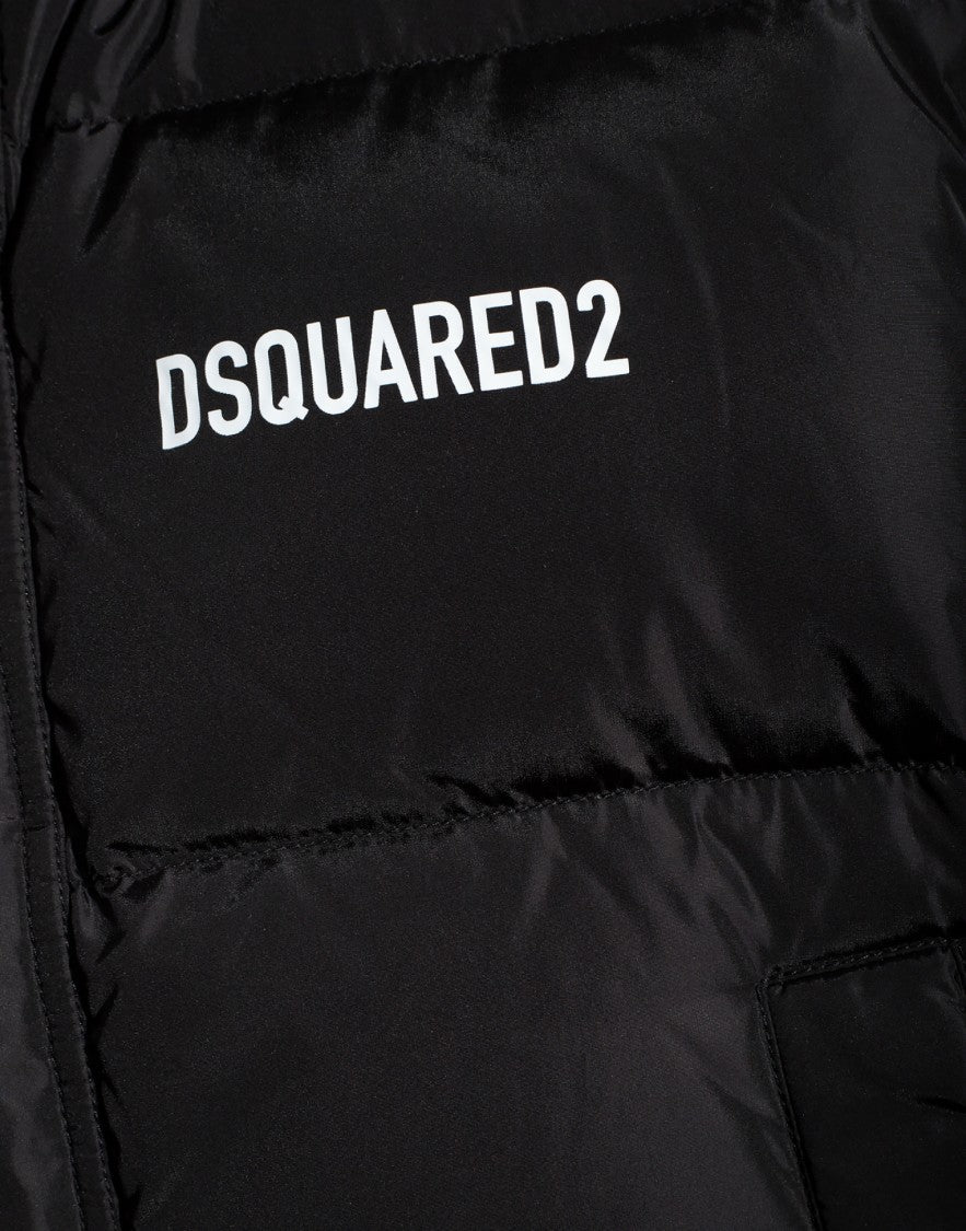 Dsquared2 Logo Printed Down Vest Jacket
