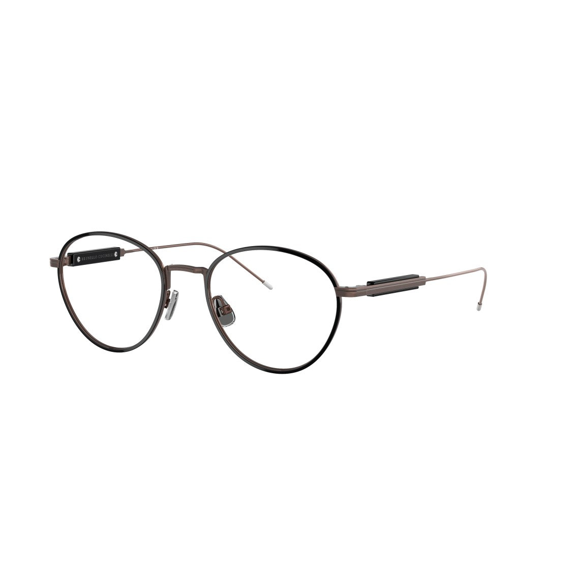 Brunello Cucinelli 0Bc1003t Rounded Titanium Sunglasses With Adjustable Nose Pads