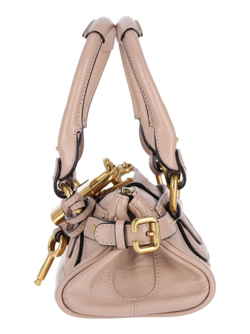 Chloé Pink Hammered Buffalo Leather Shoulder Bag