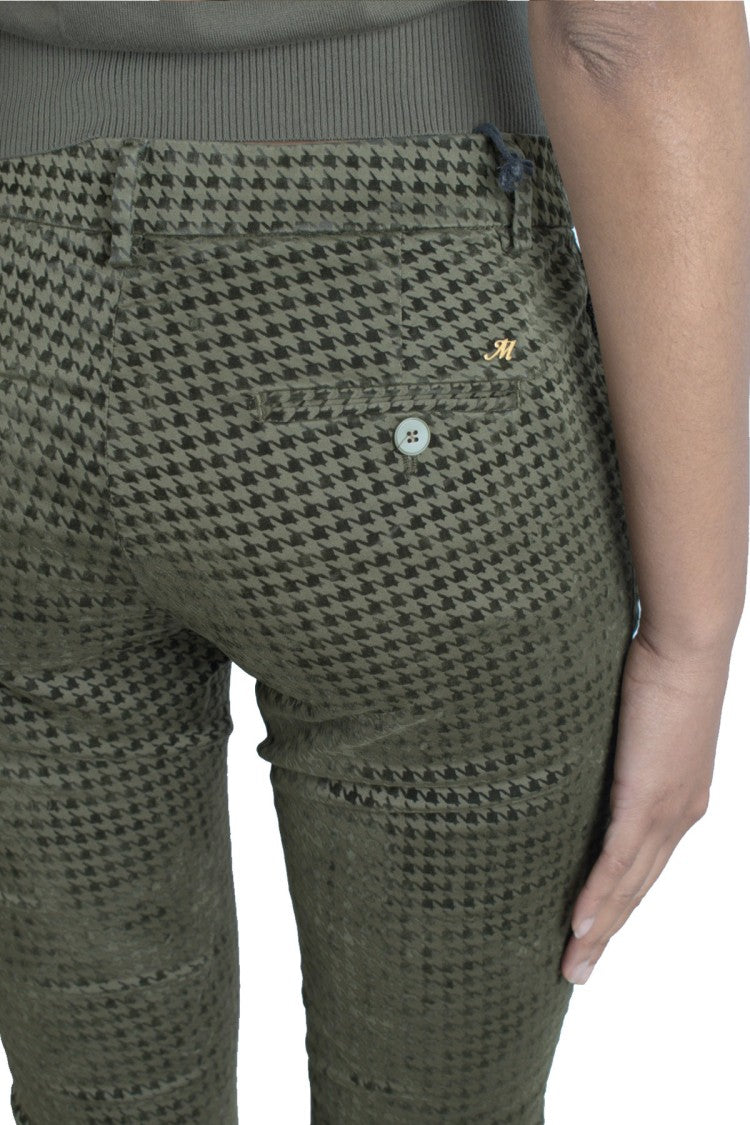 Mason's Green Cotton-Blend Skinny Pants