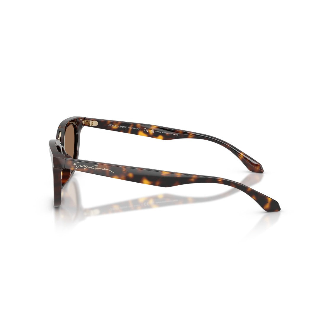 Giorgio Armani 0Ar8253u Tortoiseshell Cat-Eye Sunglasses With Gold Bridge