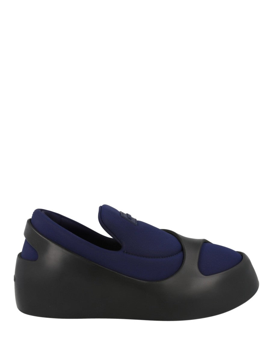 Ferragamo Lunar Paneled Slip-On Sneakers