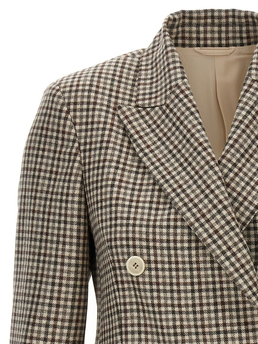 Brunello Cucinelli Check Monile Blazer