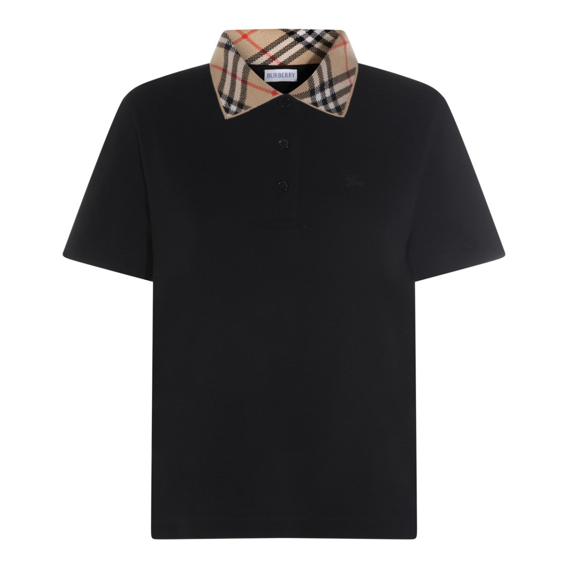 Burberry Check Collar Polo Shirt
