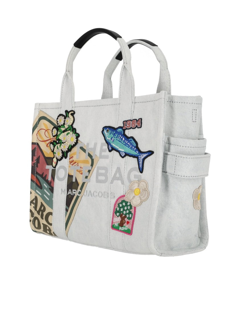 Marc Jacobs The Medium Tote Embroidered Cotton Tote