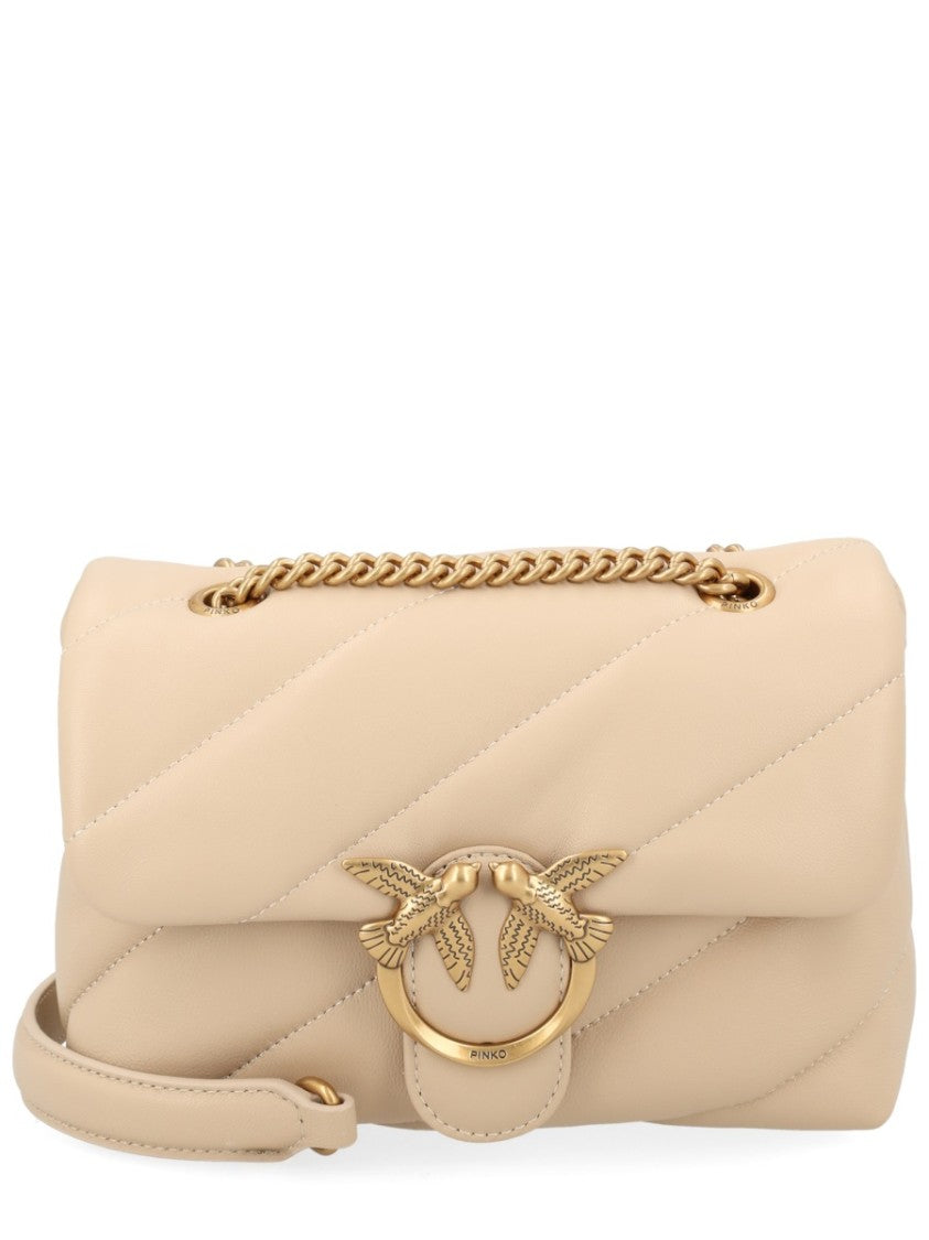 Pinko Neutrals Love Puff Quilted Bag