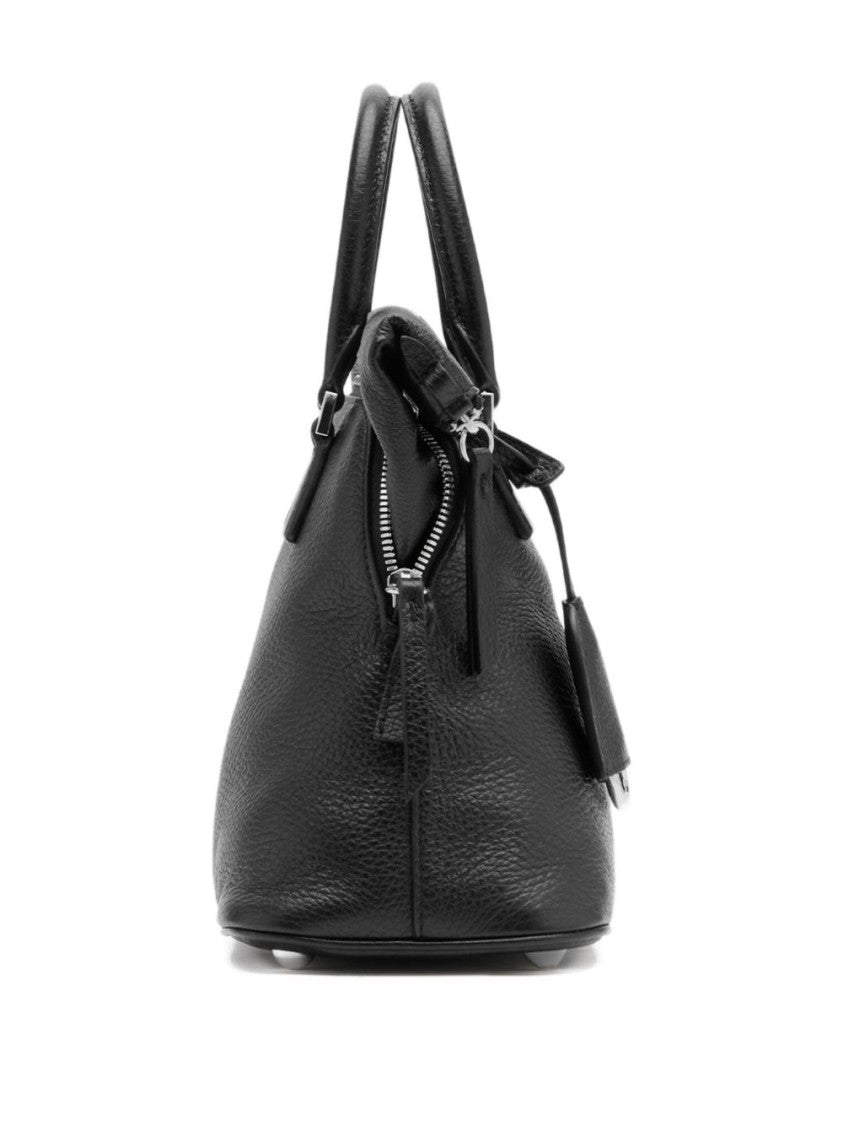 Maison Margiela Structured Black Calf Leather Shoulder Bag