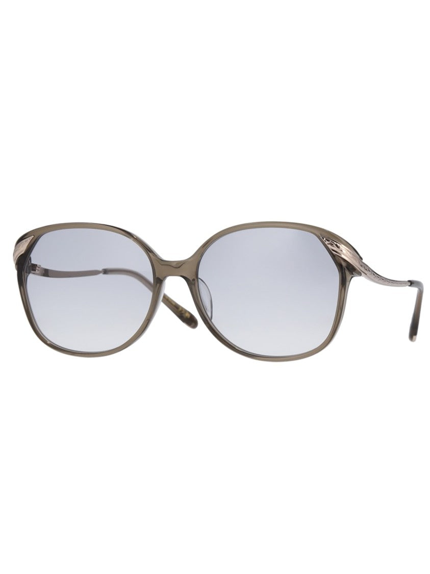 Yellows Plus Grey Acetate Sunglasses With Contemporary Frame Design