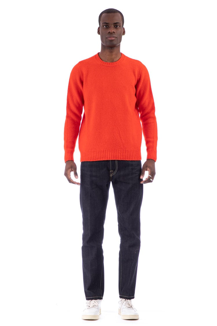 Drumohr Brushed Wool Crewneck Sweater