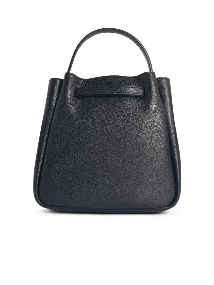 Tory Burch Small 'Romy' Bucket Bag In Black Leather