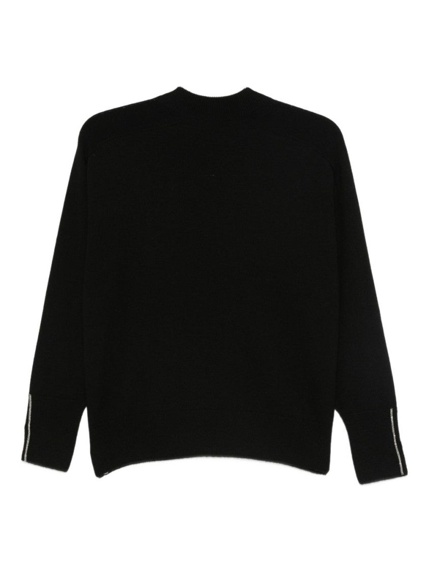 Dexterior Cashmere Blend Sweater With Classic Crew Neckline