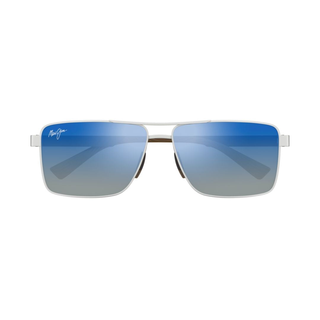 Maui Jim Piha Metal Frame Sunglasses With Blue Gradient Lenses
