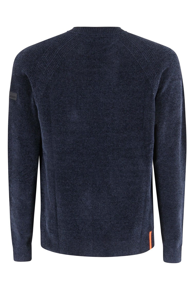 Rrd Velvet Round Neck Knit Sweater