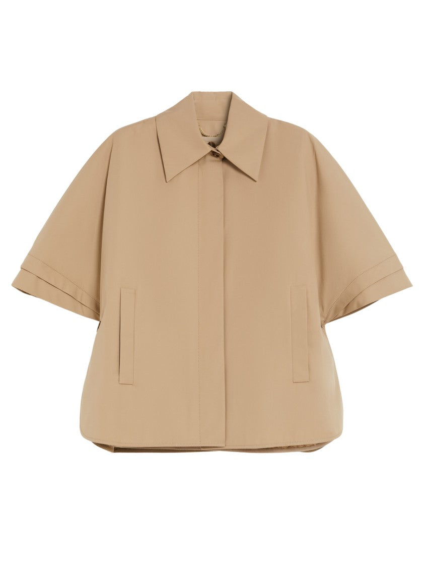 Max Mara Relaxed Sand Beige Jacket With Detachable Lining