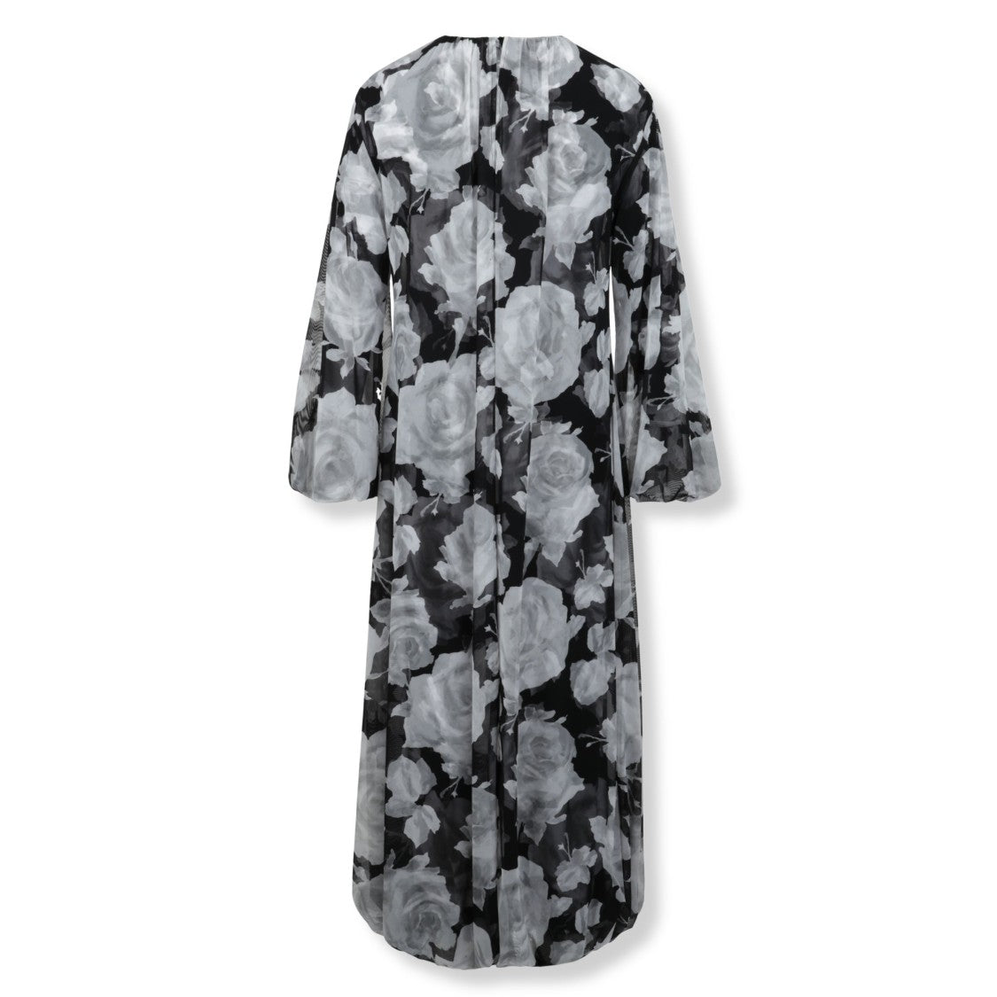 Msgm Fitted Bodice Dress With Flowing Skirt And Clean Lines