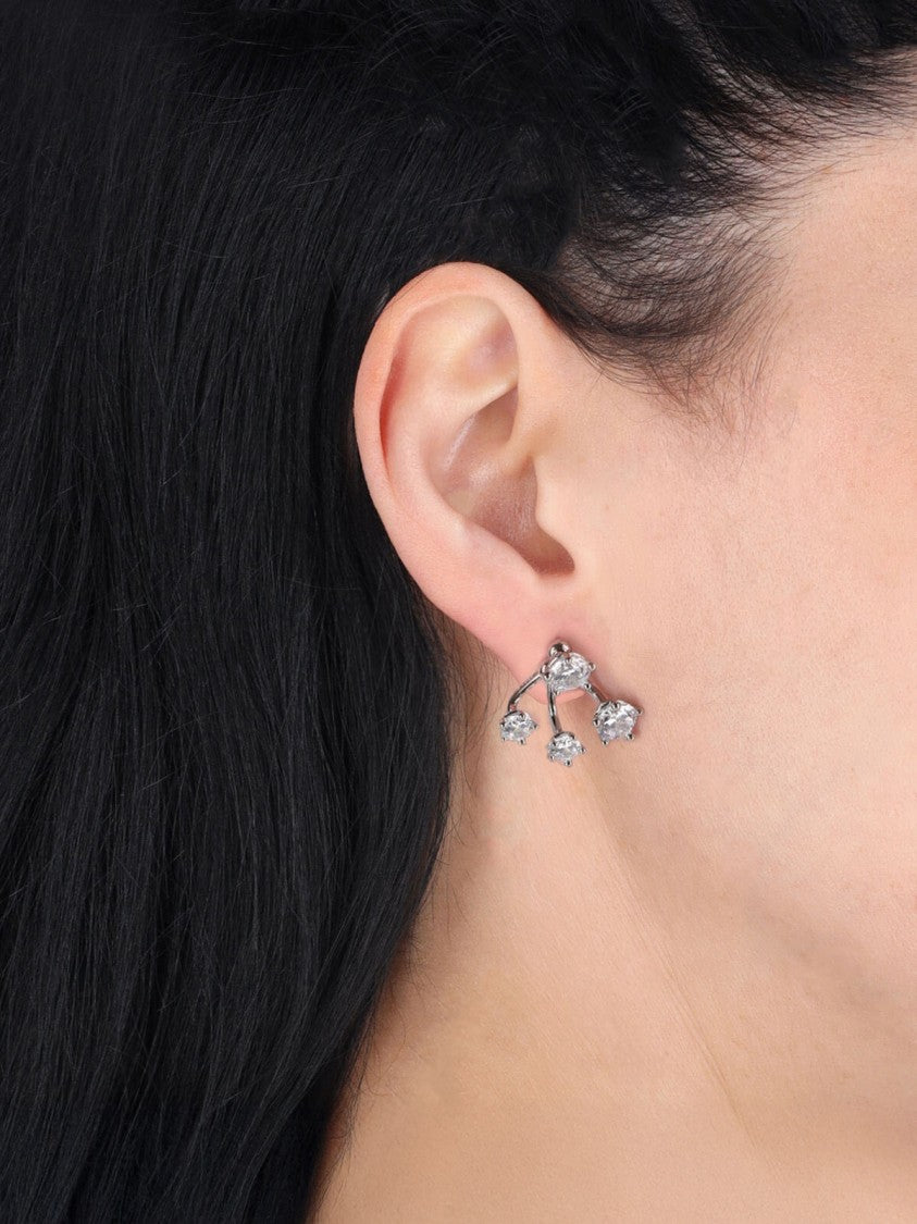 Panconesi Constellation Silver-Plated Crystal Earrings