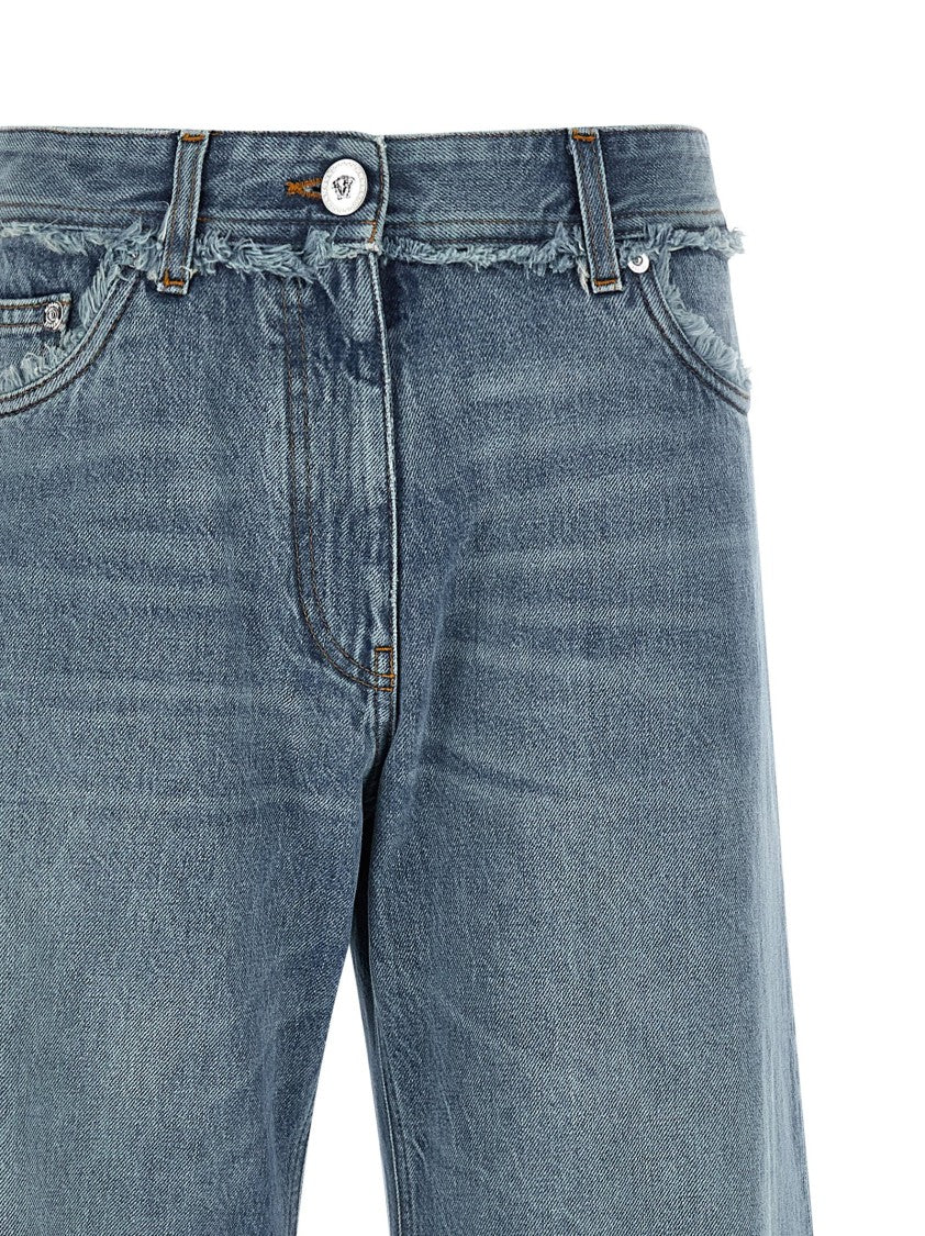 Versace Stonewashed Denim Boyfriend Jeans