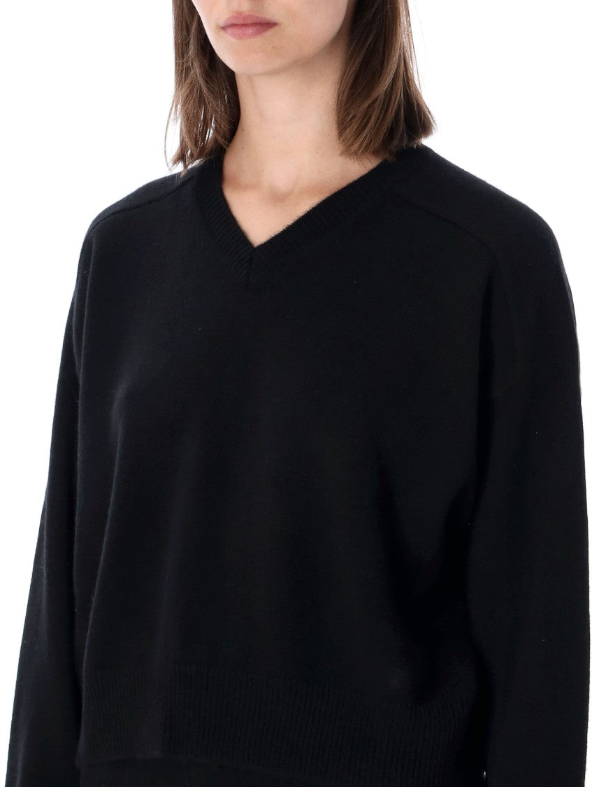 Loulou De Saison Anzor V-Neck Cashmere Boxy Sweater
