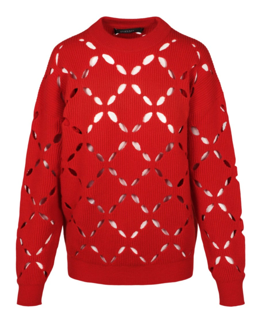 Versace Wool Cutout Sweater