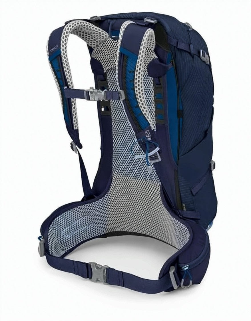 Osprey Ergonomic Blue Backpack With Multi-Compartment Design
