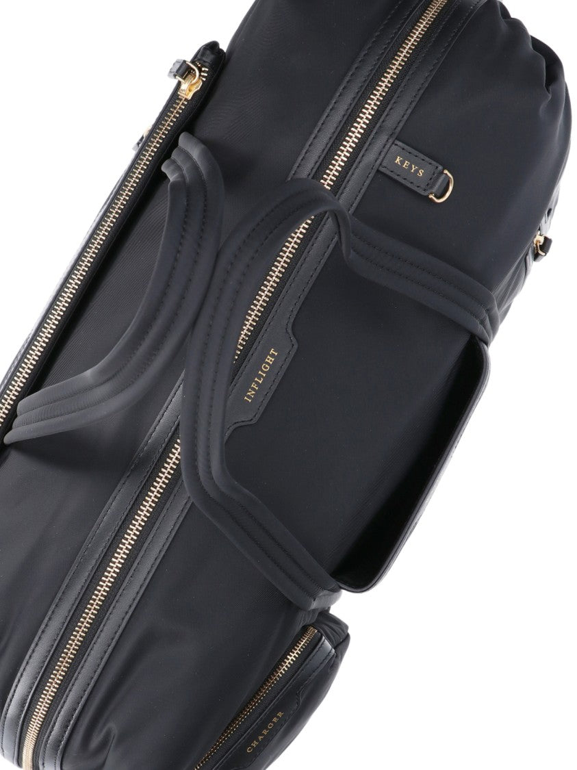 Anya Hindmarch Black In-Flight Econyl Travel Bag