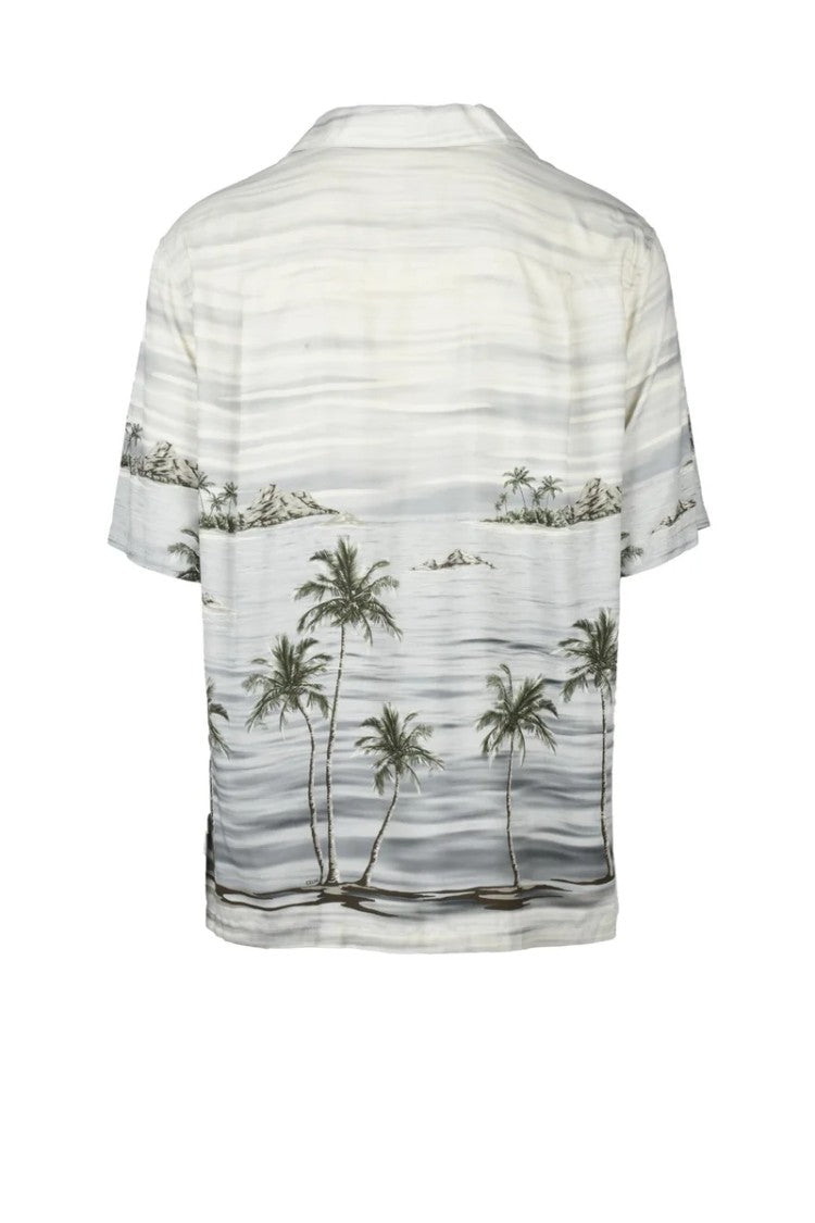 Celine Viscose Hawaii Shirt - Grey