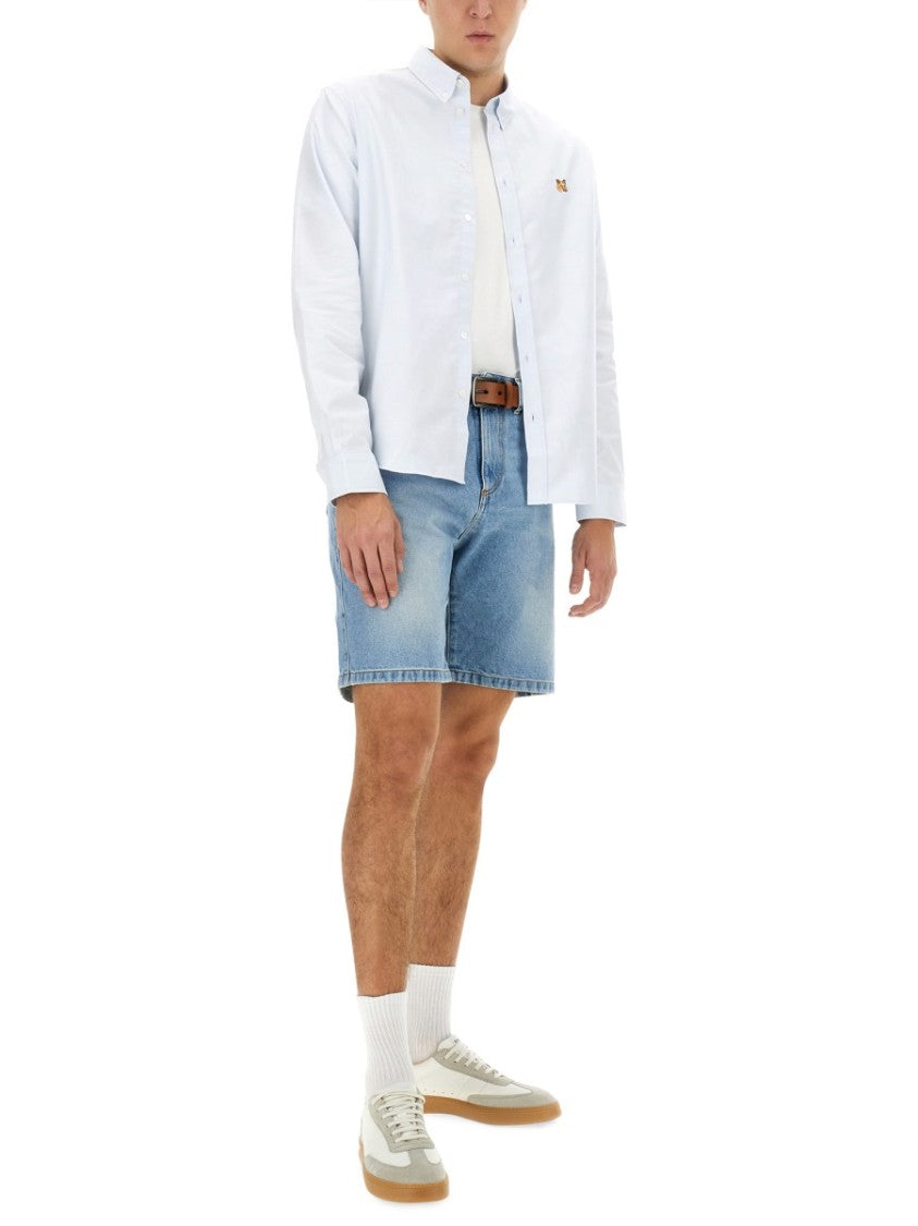 Maison Kitsuné Button-Up Shirt With Crisp Collar