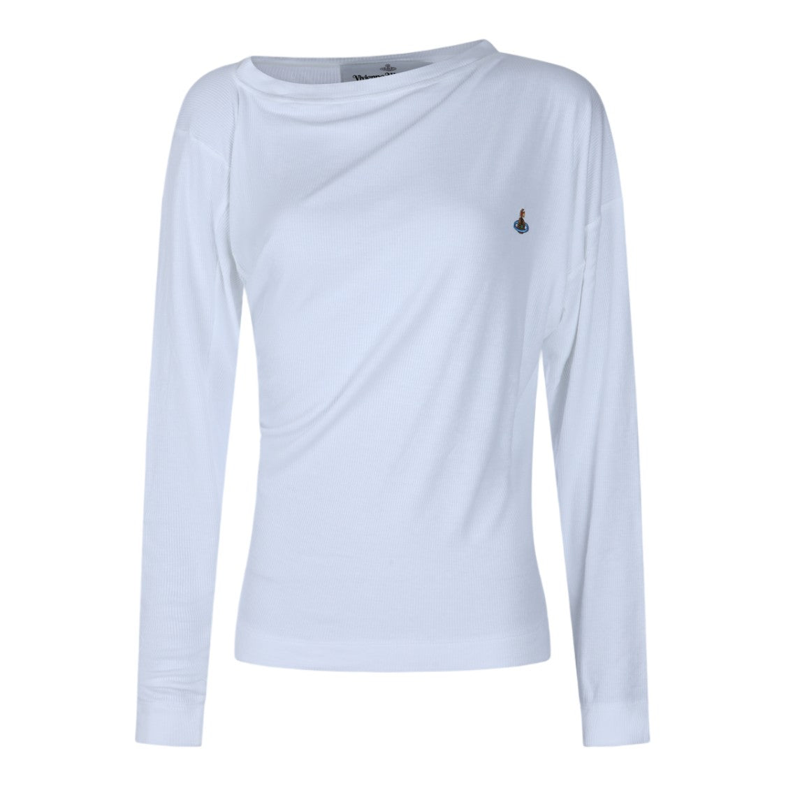 Vivienne Westwood Fitted Long-Sleeved Top With Asymmetrical Neckline