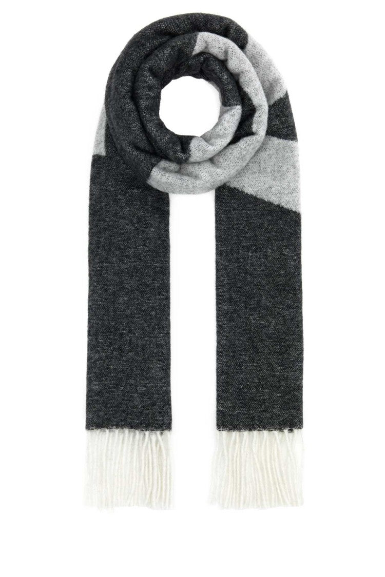A.P.C. Dark Grey Wool Blend Malo Scarf