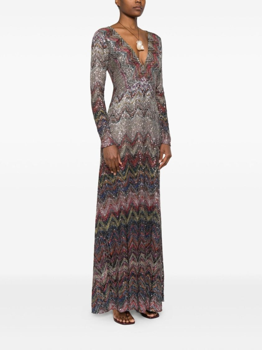 Missoni V-Neck Maxi Dress