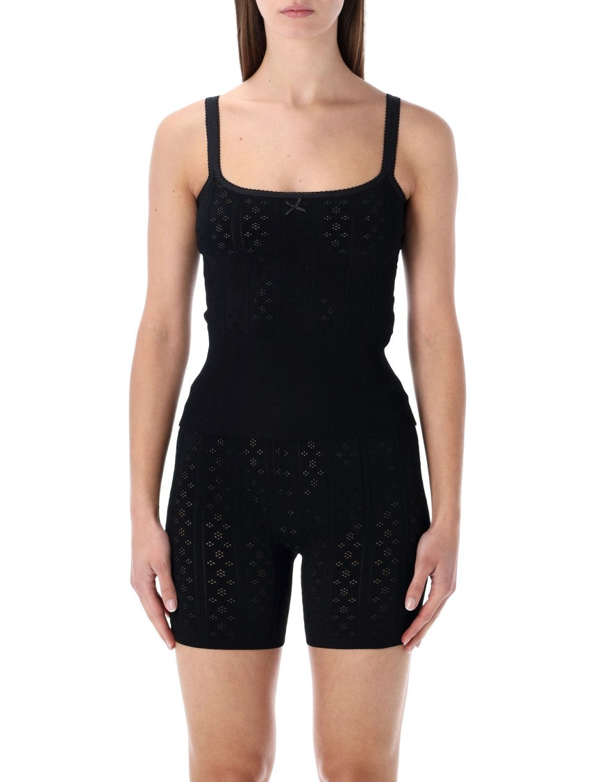 J. W. Anderson Pointelle Knit Cami With Delicate Bow Detail