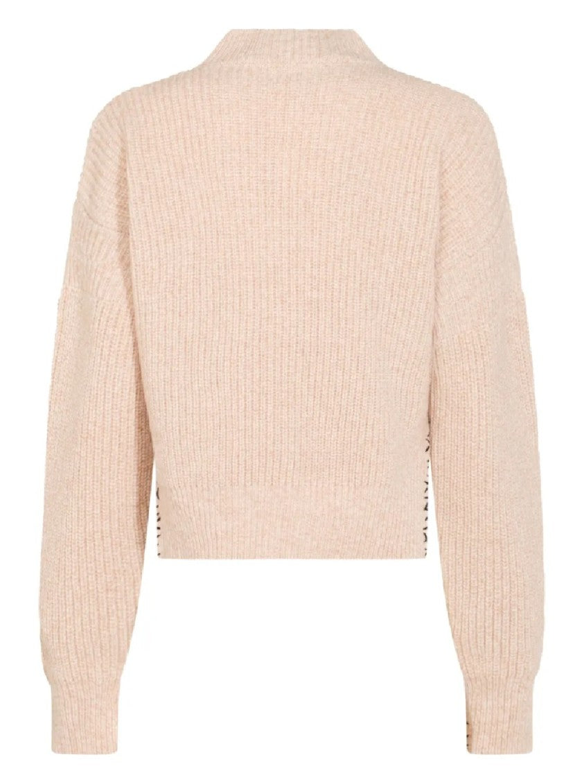 Marni Ribbed High-Neck Sweater With Thumbholes
