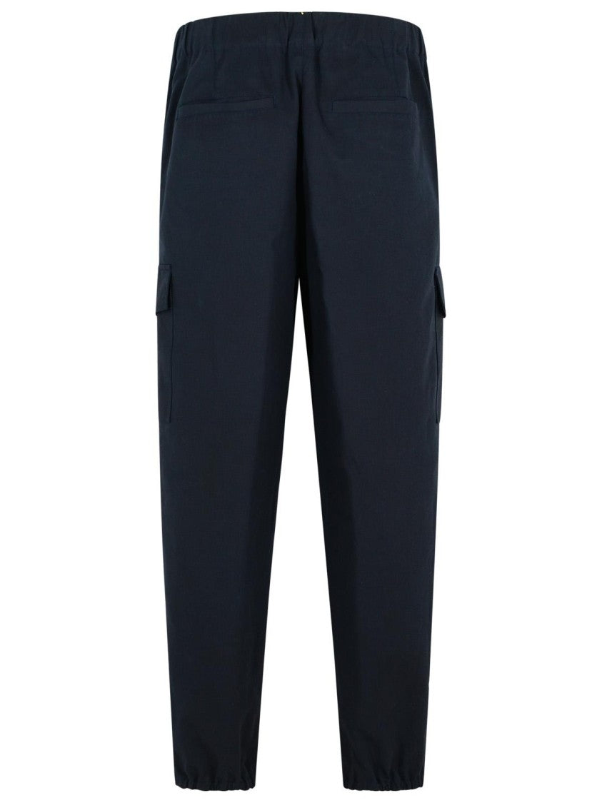 Dries Van Noten Pebb' Navy Cotton Pants